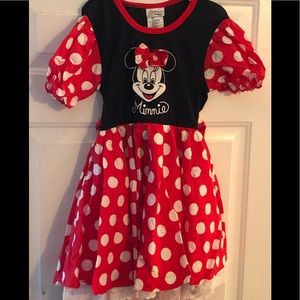 Minnie Mouse Walt Disney World Girls Dress Size M
